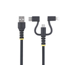 StarTech.com RLTCUB1MBK USB cable USB 2.0 39.4" (1 m) USB A Micro-USB B Black
