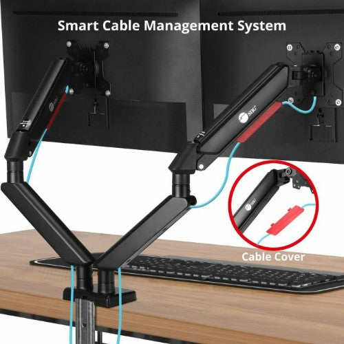 Siig CE-MT3Y11-S1 monitor mount / stand 32" Black, Red Desk