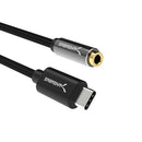 Sabrent CB-UC35 audio cable 3.5mm USB Type-A Black
