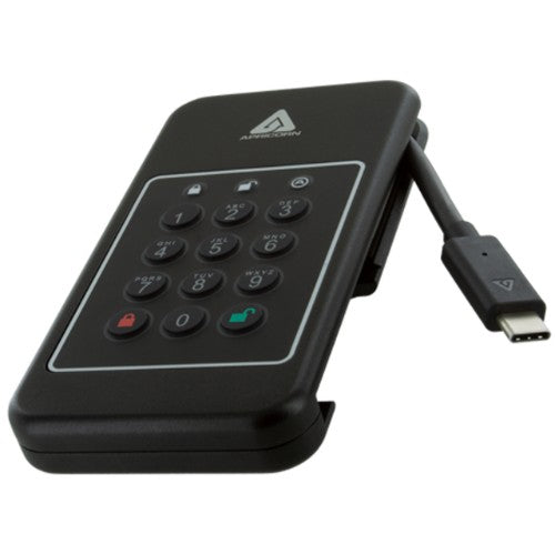 Apricorn Aegis NVX 500 GB USB Type-C 3.2 Gen 1 (3.1 Gen 1) Black