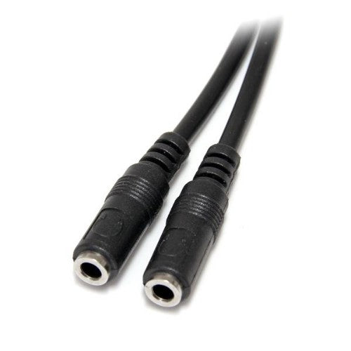 StarTech.com MUY1MFFS audio cable 7.87" (0.2 m) 3.5mm 2x3.5mm Black