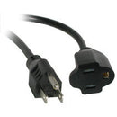 C2G Outlet Saver Power Extension Cord 1ft Black 11.8" (0.3 m) NEMA 5-15P