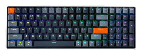 Adesso EasyTouch 1200 keyboard Home/Office USB + RF Wireless + Bluetooth QWERTY US English Black, Gray