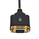 StarTech.com 1P1FFCN-USB-SERIAL serial cable Black 11.8" (0.3 m) USB Type-A DB-9