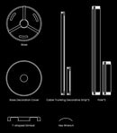 JmGO 61010054 project mount Ceiling Gray