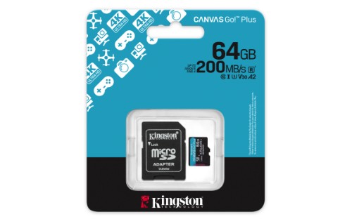 Kingston Technology Canvas Go! Plus 64 GB MicroSD UHS-I Class 10