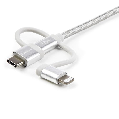 StarTech.com LTCUB6GR USB cable USB 2.0 70.9" (1.8 m) USB A Micro-USB B Silver