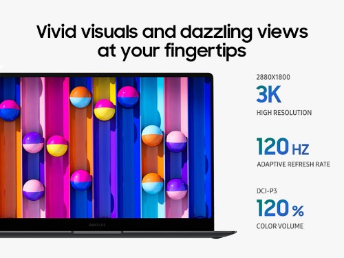 Samsung Galaxy Book5 Pro Intel Core Ultra 7 256V Laptop 16" Touchscreen WQXGA+ 16 GB LPDDR5x-SDRAM 512 GB SSD Wi-Fi 7 (802.11be) Windows 11 Pro Gray