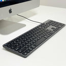 Macally UCZKEYHUBACSG keyboard Home/Office USB QWERTY English Black, Gray
