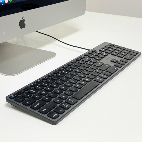 Macally UCZKEYHUBACSG keyboard Home/Office USB QWERTY English Black, Gray