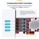 StarTech.com P10Q4C-USB-CARD interface cards/adapter Internal USB Type-C