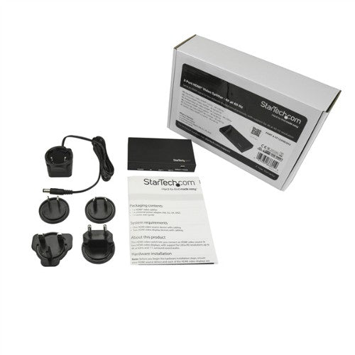 StarTech.com ST122HD202 video splitter HDMI 2x HDMI