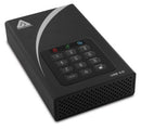 Apricorn ADT-3PL256-4000 external hard drive 4 TB 7200 RPM USB Type-A 3.2 Gen 1 (3.1 Gen 1) Black