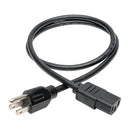 Tripp Lite P006-003 power cable Black 35.8" (0.91 m) NEMA 5-15P C13 coupler