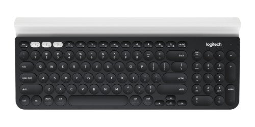 Logitech 920-008149 keyboard Universal RF Wireless + Bluetooth QWERTY English Gray, White, Dark Gray