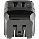 StarTech.com USB2PACUBK mobile device charger Universal Black AC Indoor