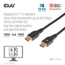 CLUB3D CAC-1094 DisplayPort cable 78.7" (2 m) Black