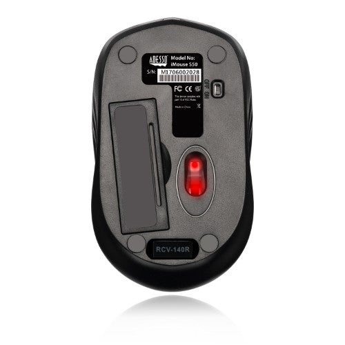 Adesso iMouse S50 mouse Travel Ambidextrous RF Wireless Optical 1200 DPI