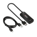 CLUB3D CAC-1335 video cable adapter 39.4" (1 m) HDMI + USB DisplayPort Black