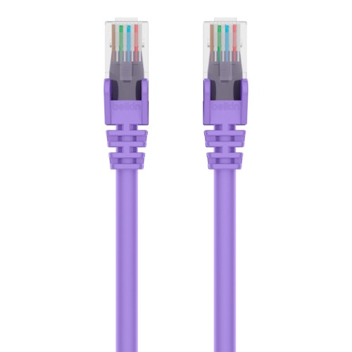 Belkin A3L980-04-PUR-S networking cable Purple 47.6" (1.21 m) Cat6 U/UTP (UTP)