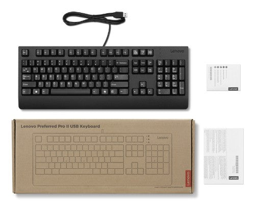 Lenovo 4Y41R64588 keyboard Home/Office USB US English Black