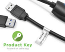 Plugable Technologies USB3-TRAN USB cable USB 3.2 Gen 1 (3.1 Gen 1) 78.7" (2 m) USB A Black