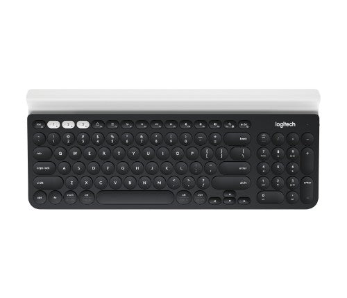 Logitech 920-008149 keyboard Universal RF Wireless + Bluetooth QWERTY English Gray, White, Dark Gray