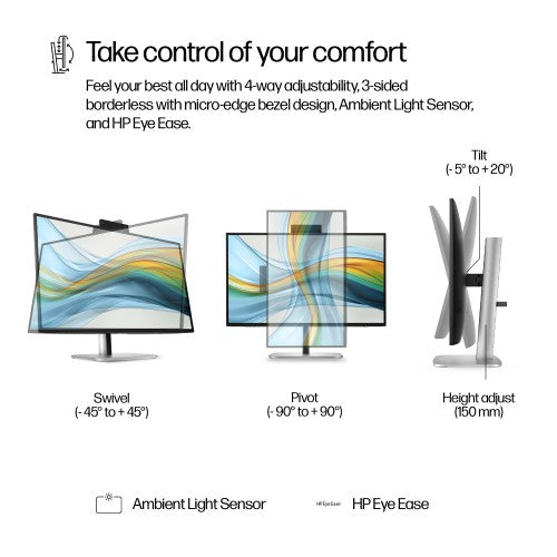 HP Series 5 Pro 27 inch QHD USB-C Conferencing Monitor - 527pm