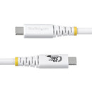 StarTech.com CC6FT20GUSB4TPW USB cable USB4 Gen 2x2 70.9" (1.8 m) USB C White