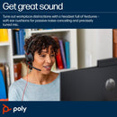 HP Poly Poly Blackwire C5220 USB-C Headset +Inline Cable (Bulk)