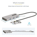 StarTech.com 167B-USBC-MULTIPORT laptop dock/port replicator Wired USB 3.2 Gen 1 (3.1 Gen 1) Type-C Silver