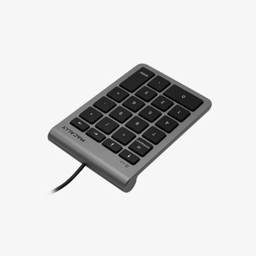 Macally UCNUMKEY22SG numeric keypad Laptop/PC USB Black, Gray