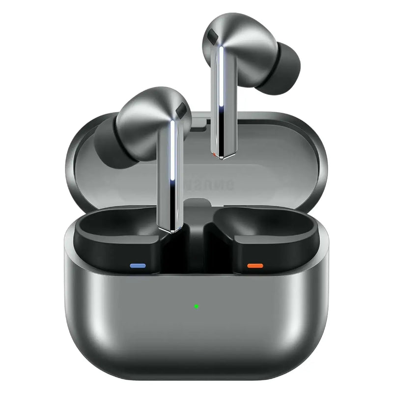 SAMSUNG Galaxy Buds 3 Pro AI True Wireless Bluetooth Earbuds, Noise Cancelling, Sound Optimization, Real-Time Interpreter, Redesigned Comfort Fit, Silver [US Version, Amazon Exclusive 2Yr Warranty]