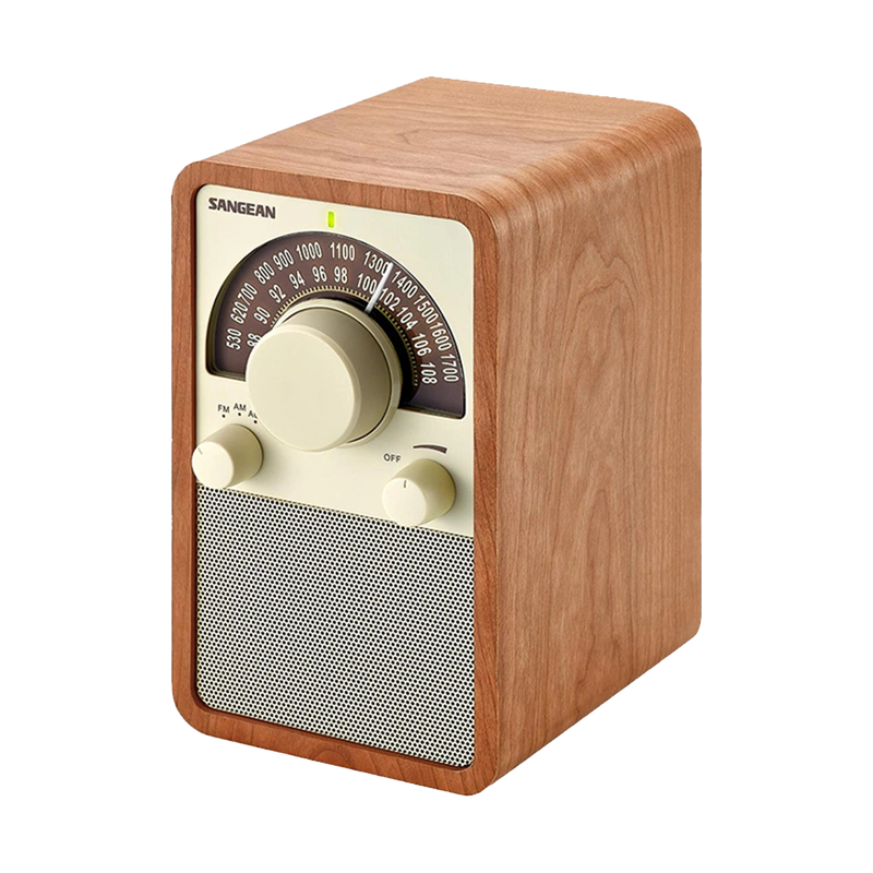 Sangean WR-15WL AM/FM Table Top Wooden Radio, Walnut
