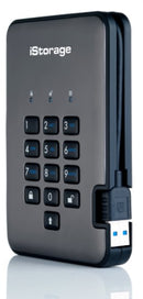 iStorage diskAshur PRO2 external hard drive 1 TB USB Type-A 3.2 Gen 1 (3.1 Gen 1) Black