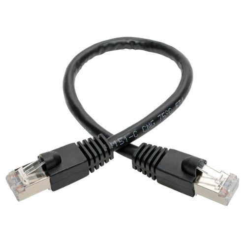 Tripp Lite N262-06N-BK networking cable Black 6" (0.152 m) Cat6a S/UTP (STP)