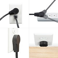 StarTech.com RTPAC1016 power cable Black 70.9" (1.8 m) NEMA 5-15P NEMA 5-15R