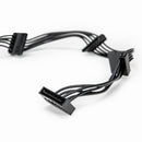 Rocstor Y10C874-B1 SATA cable 15.4" (0.39 m) SATA 15-pin 4 x SATA 15-pin Black