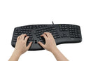 Adesso TruForm Media 160 keyboard Office USB QWERTY US English Black