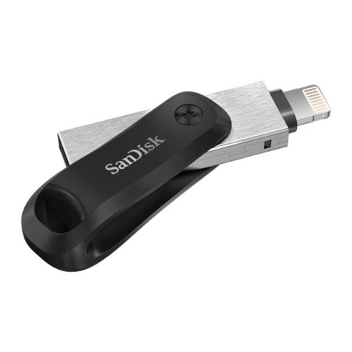 SanDisk iXpand Go USB flash drive 64 GB USB Type-A / USB Type-C 3.2 Gen 1 (3.1 Gen 1) Black, Silver