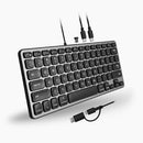 Macally UCAMINIZHUB keyboard Home/Office USB QWERTY English Black, Gray