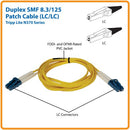 Tripp Lite N370-10M InfiniBand/fibre optic cable 393.7" (10 m) 2x LC OFNR Blue, Yellow