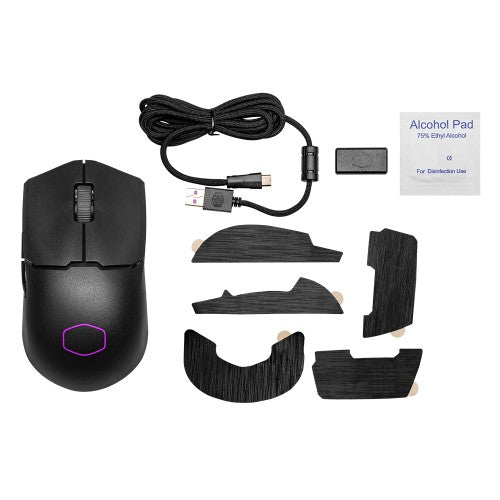 Cooler Master Peripherals MM712 mouse Gaming Ambidextrous RF Wireless + Bluetooth + USB Type-A Optical 19000 DPI