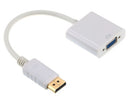4XEM 4XDPVGAW video cable adapter DisplayPort VGA (D-Sub) White