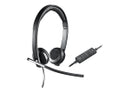 Logitech 981-000518 headphones/headset Wired Head-band Office/Call center Black