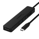 Sabrent HB-TC6C notebook dock/port replicator USB 3.2 Gen 1 (3.1 Gen 1) Type-C Black