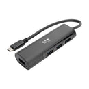 Tripp Lite U460-004-4AB interface hub USB 3.2 Gen 2 (3.1 Gen 2) Type-C 5000 Mbit/s Black