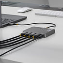 StarTech.com QUAD-USB-HDMI-ADAPT laptop dock/port replicator Wired USB 3.2 Gen 1 (3.1 Gen 1) Type-C Gray