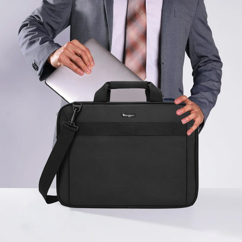 Targus CityLite Laptop Briefcase Shoulder Messenger Bag for 15.6-Inch Laptop, Black (TBT053US)