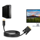 Siig CB-DP1V12-S1 video cable adapter 70.9" (1.8 m) DisplayPort DVI-D Black